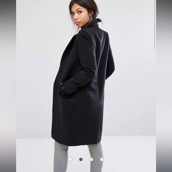 Gianni Feraud Single Breasted Tailored Coat in Black - Picture 2 of 15